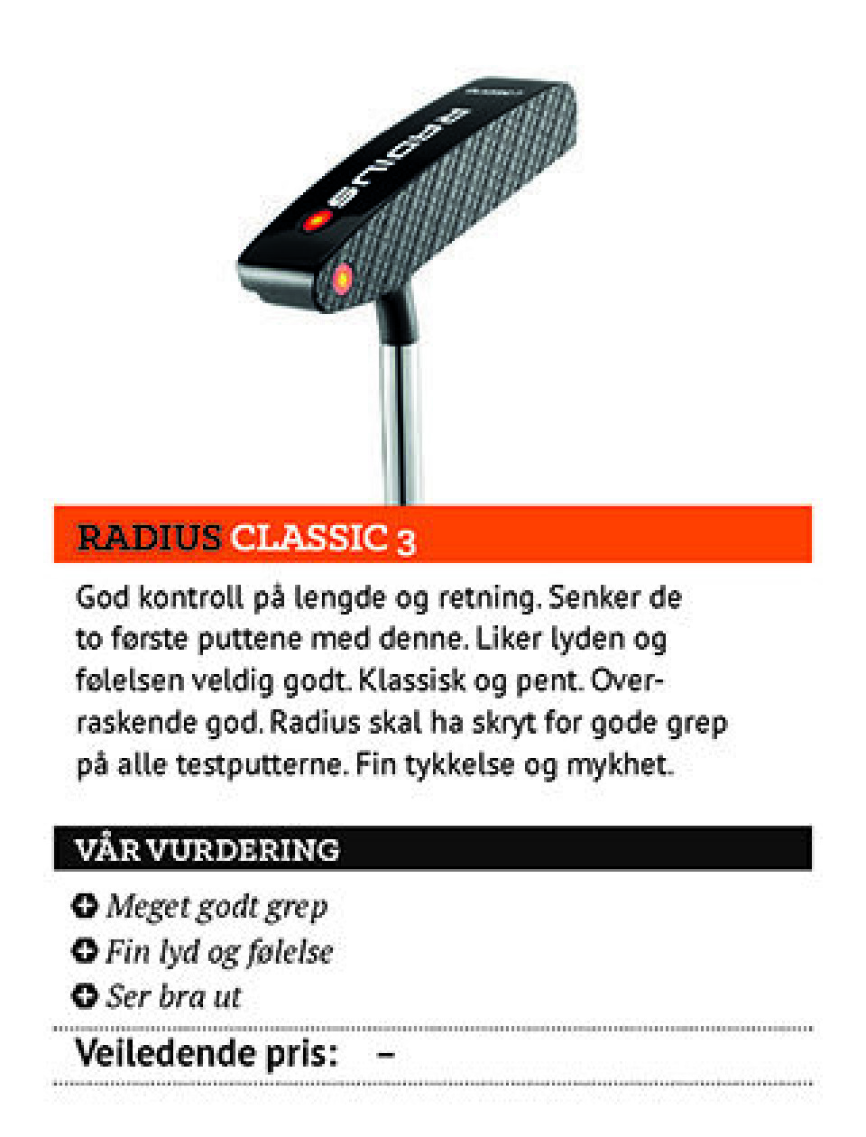 Utstyrstesten 2015: Puttere