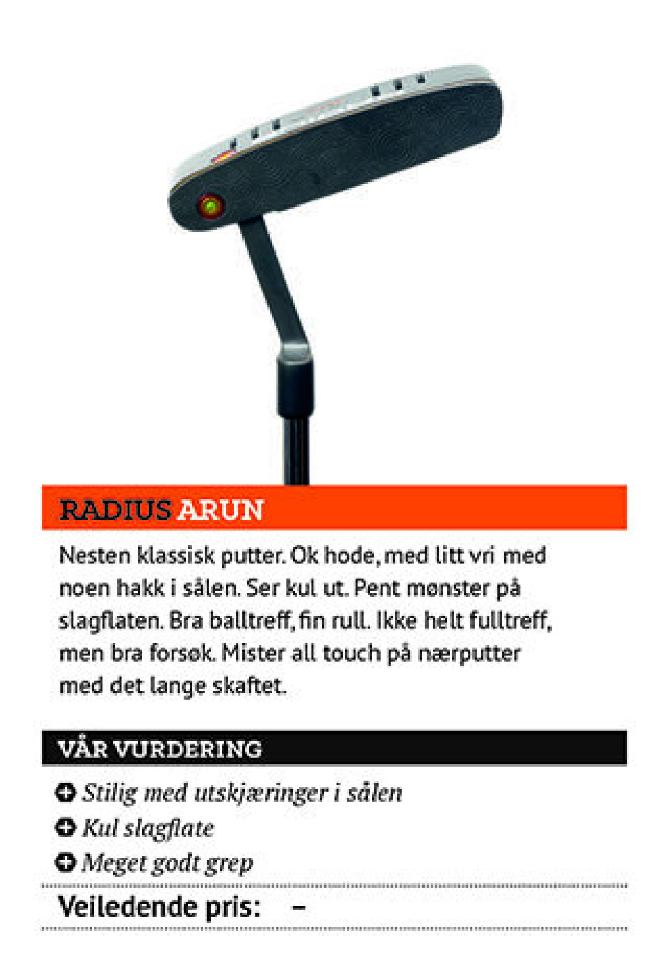 Utstyrstesten 2015: Puttere