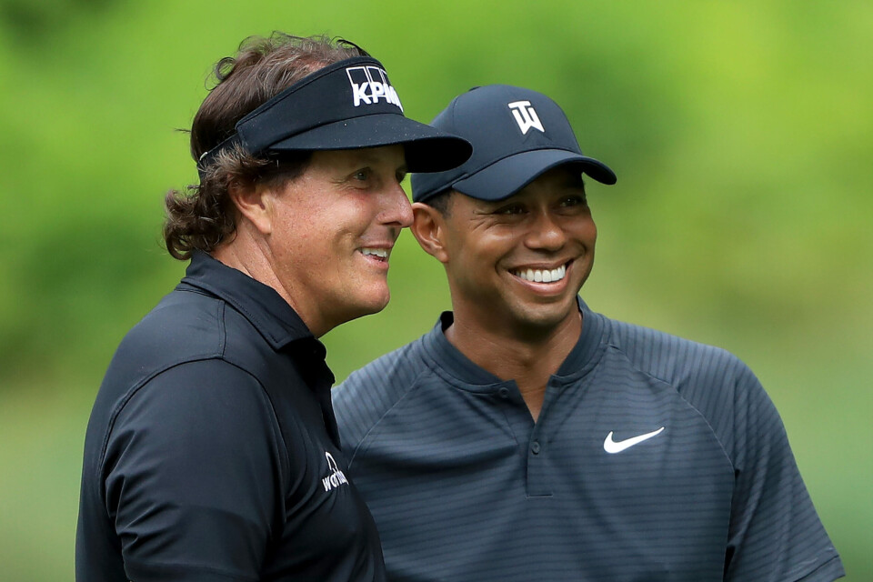 Matchen mellom Tiger og Mickelson sendes på Viaplay