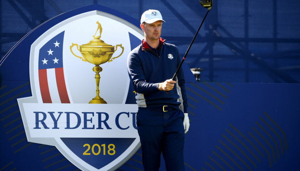 Le Golf National har arrangert store turneringer tidligere, som Ryder Cup i 2018. Her er Justin Rose i aksjon.
