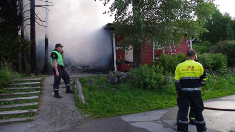 Politiet etterforsker brannen i Oppegård