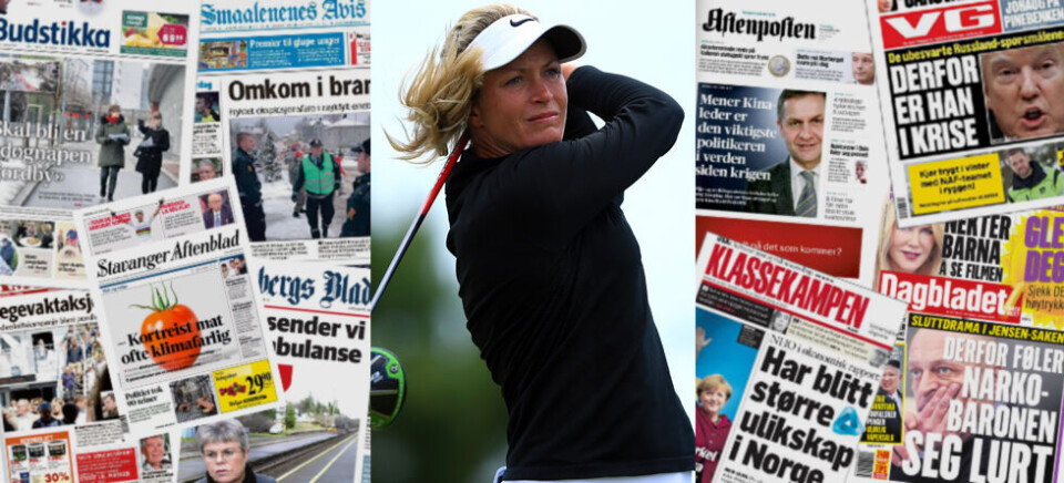 Så mye (eller lite?) skriver norske medier om golf