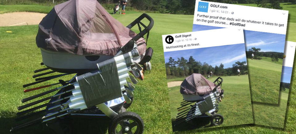 Barnevogn-innovasjonen fra Utsikten GK hylles av golfere verden over