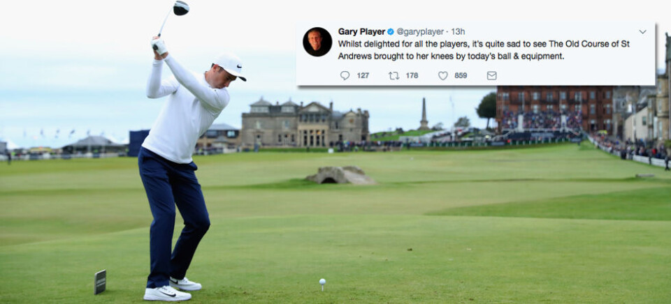 Ny banerekord på Old Course – nå vil Player gjøre noe med golfballene