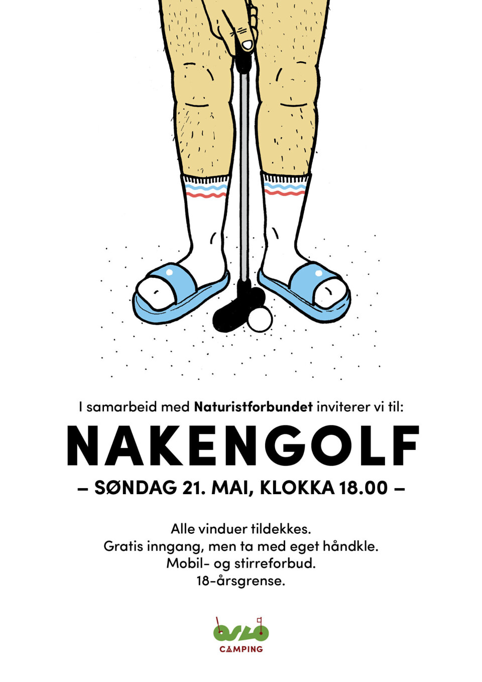 Arrangerer nakengolf (!) i Oslo sentrum