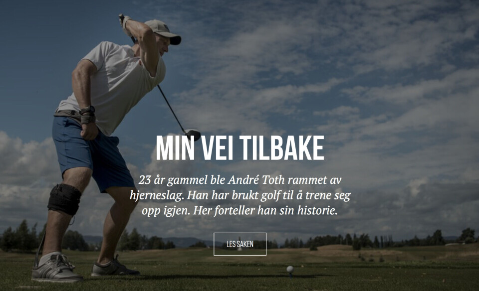 André Toth hedret som årets forbilde i Golf-Norge