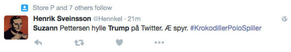 Tutta gratulerte Trump - så slettet hun innlegget etter massiv hets