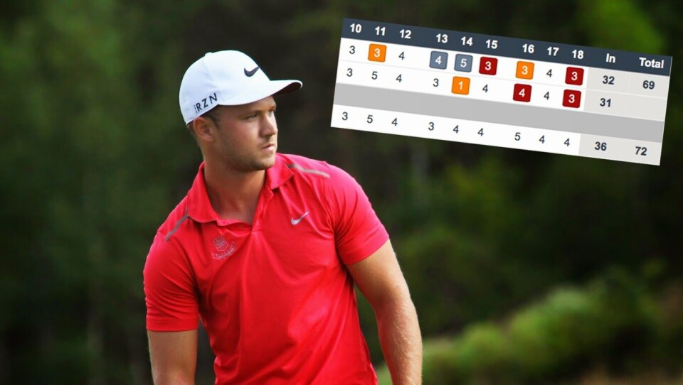 Gjorde hole-in-one på par-4!