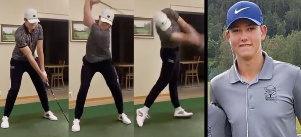 Se 17 år gamle Theodor slå like langt som DeChambeau!