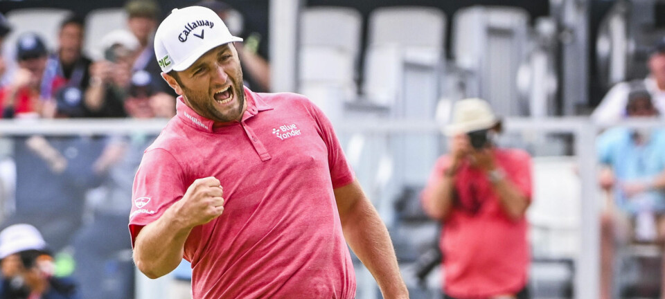 SAN DIEGO, CA - JUNE 20:  Jon Rahm of Spain celebrates with a fist pump after making a birdie putt on the 18th hole green during the final round of the 121st U.S. Open on the South Course at Torrey Pines Golf Course on June 20, 2021 in La Jolla, San Diego, California. (Photo by Keyur Khamar/PGA TOUR via Getty Images)