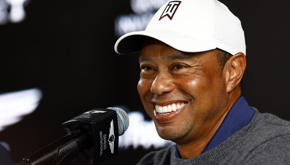Det var en smilende de Tiger Woods som møtte pressen i California tirsdag. Det var en smilende de Tiger Woods som møtte pressen i California tirsdag.