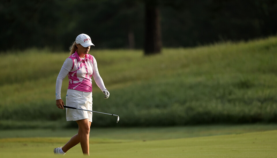 THE WOODLANDS, TEXAS: Celine Borge fikk mye å tenke på etter karrierens første major-turnering. THE WOODLANDS, TEXAS: Celine Borge fikk mye å tenke på etter karrierens første major-turnering.