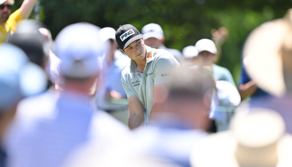 Viktor Hovland spilte igjen godt fra tee, men slet på greenene på Quail Hollow torsdag. Viktor Hovland spilte igjen godt fra tee, men slet på greenene på Quail Hollow torsdag.