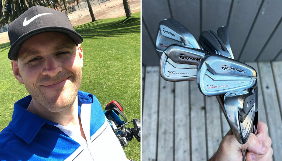 Jonas Joranger Larsen vurderer nå å beholde sine gamle TaylorMade-jern. – Kanskje burde jeg heller bruke budsjettet på mer trening enn nytt utstyr? Jonas Joranger Larsen vurderer nå å beholde sine gamle TaylorMade-jern. – Kanskje burde jeg heller bruke budsjettet på mer trening enn nytt utstyr?