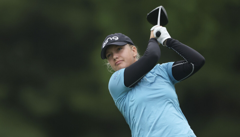 Celine Borge ligger på 2.-plass i KPMG PGA championship, som er en av kvinnenes fem majorturneringer.