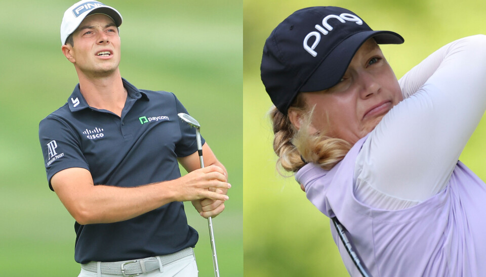 Både Viktor Hovland og Celine Borge avsluttet søndagen godt etter en tung start. Både Viktor Hovland og Celine Borge avsluttet søndagen godt etter en tung start.