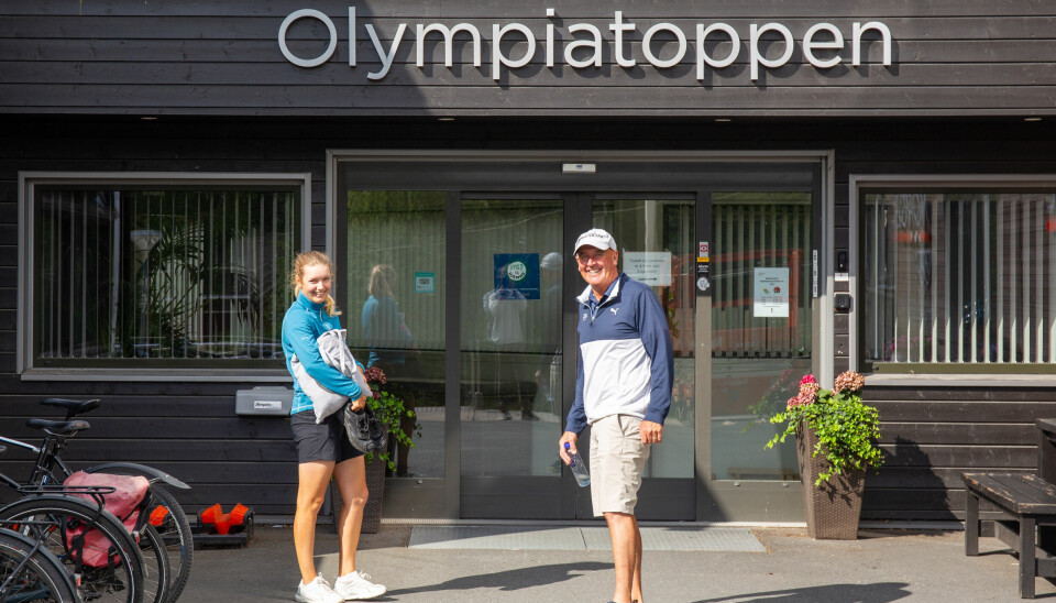 Celine Borge og Geoff Dixon har fått tettere bånd til Olympiatoppen de siste månedene. I dag står svettetest på programmet.