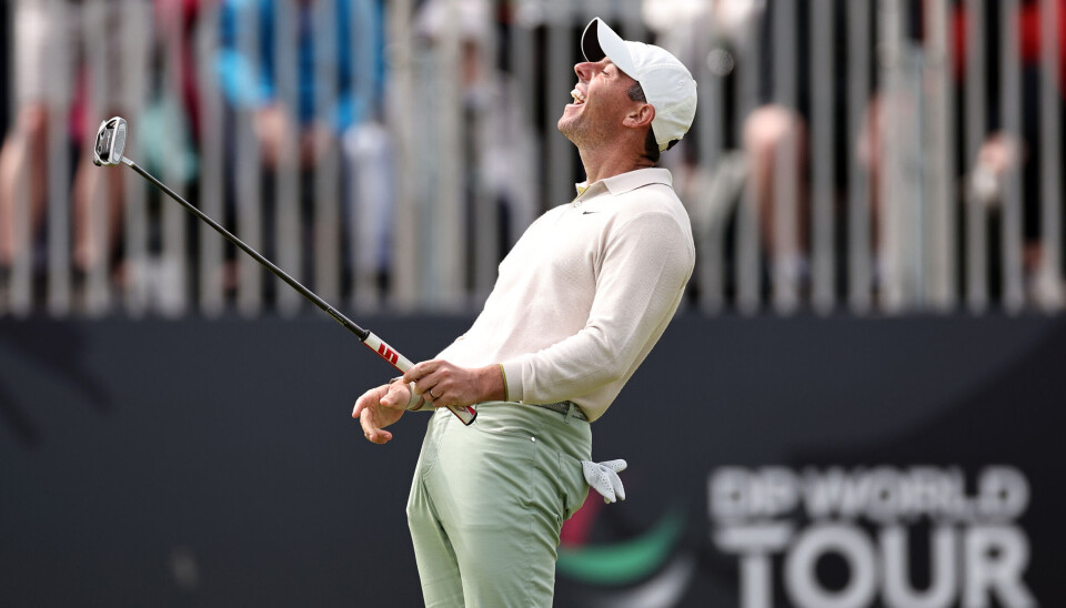 Rory McIlroy viste mye glede etter å ha satt den avgjørende putten på The Renaissance Club.