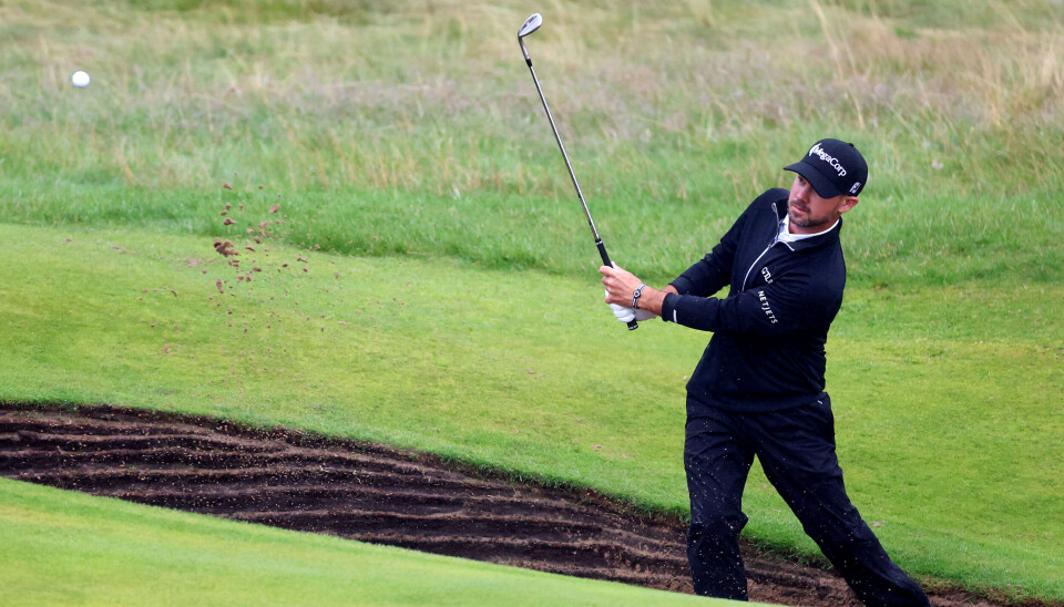 På det 72. hullet reddet Brian Harman nok en par på veien i å sikre seieren i The Open Championship.