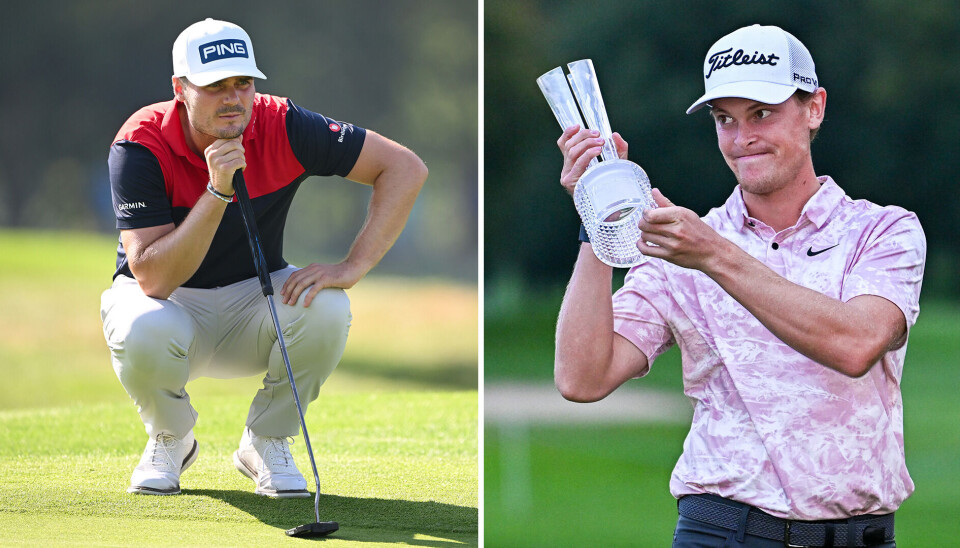Kristian Krogh Johannessen (t.v.) ble til slutt nummer 16 i Horizon Irish Open. Svenske Vincent Norrman tok hjem pokalen. Kristian Krogh Johannessen (t.v.) ble til slutt nummer 16 i Horizon Irish Open. Svenske Vincent Norrman tok hjem pokalen.