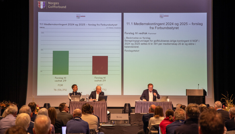 Det ble svært jevnt under voteringen. Det ble svært jevnt under voteringen.
