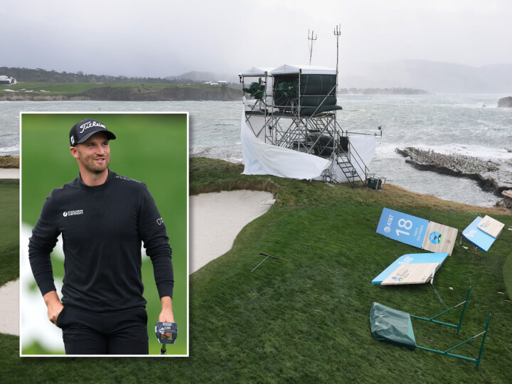 Været har stått på det siste døgnet i California. Clark blir vinneren av turneringen.