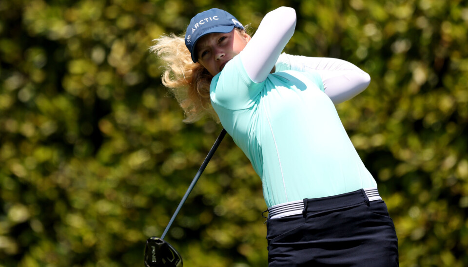 Celine Borge ligger nær den antatte kuttgrensen før den andre runden av Shoprite LPGA Classic.