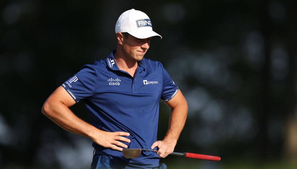 Viktor Hovland var solid med putteren på torsdagens åpningsrunde.