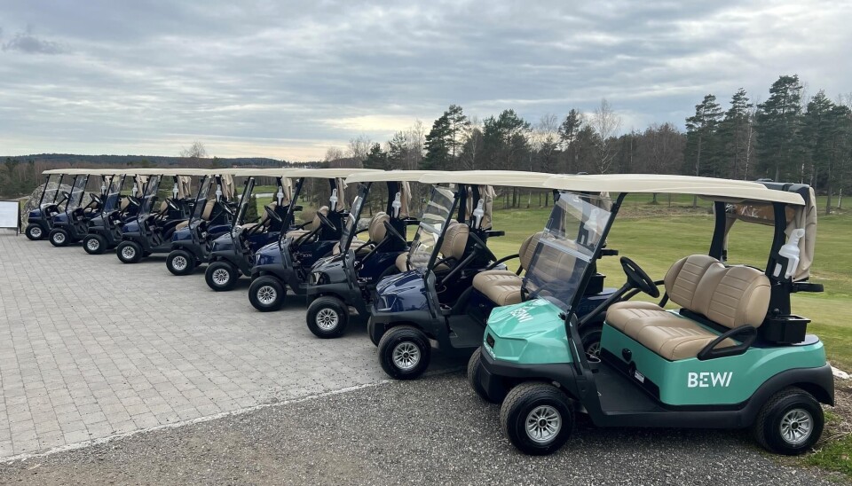 Ti nye golfbiler for lengst på plass på Onsøy Golfklubb.