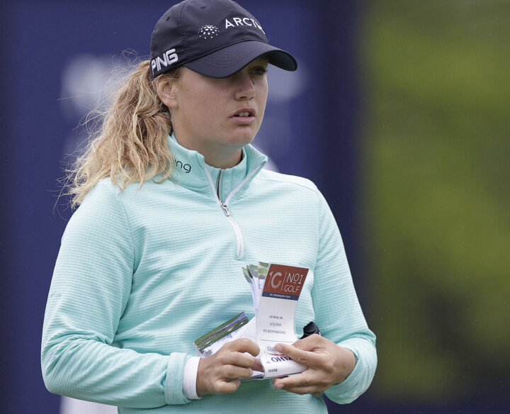 Celine Borge er klar for sin alle første U.S. Women's Open. Treneren er positiv til utviklingen hun har vist den siste tiden.