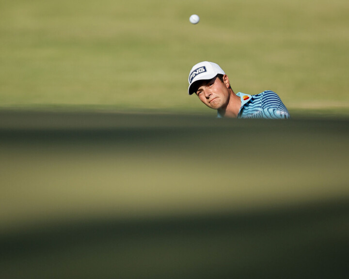 Viktor Hovland fikk ikke den beste starten av årets U.S. Open. Han ligger 13 slag bak lederne etter første runde.