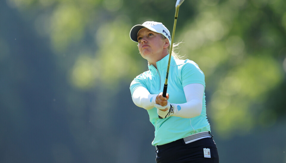 Celine Borge spiller majorturneringen PGA championship denne uken.
