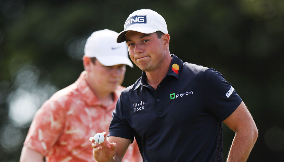 Viktor Hovland hevet spillet kraftig etter en trøblete start på dag to av Scottish open.