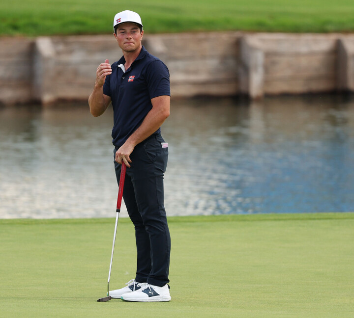 Selv om det ble en varm ettermiddag på Le Golf National i Paris, var ikke Viktor Hovlands putter like het.