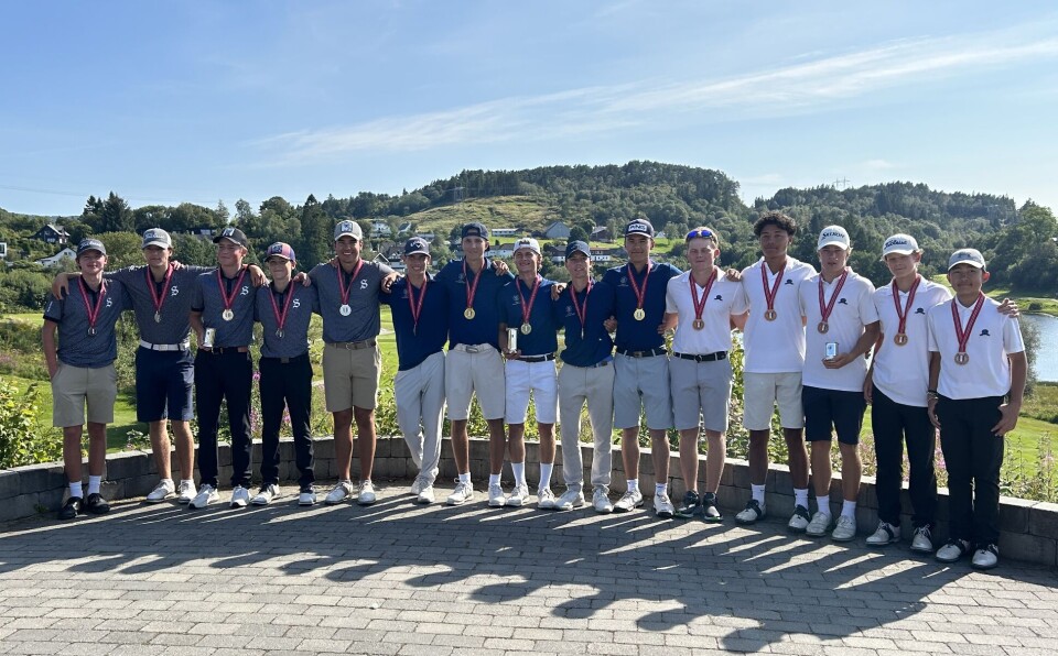 Sola (t.v.), Oslo og Losby ble medaljørene i årets lag-NM jr for gutter