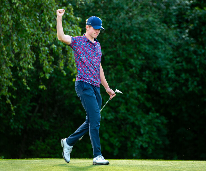 Hjemmebanefavoritten Benjamin Killingstad kunne knytte neven da han fjernet all tvil med en birdie på det 72. hullet.