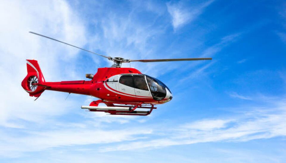 12 kinesere ble fraktet i helikopter for å spille 18 hull på Ålesund Golfklubb.