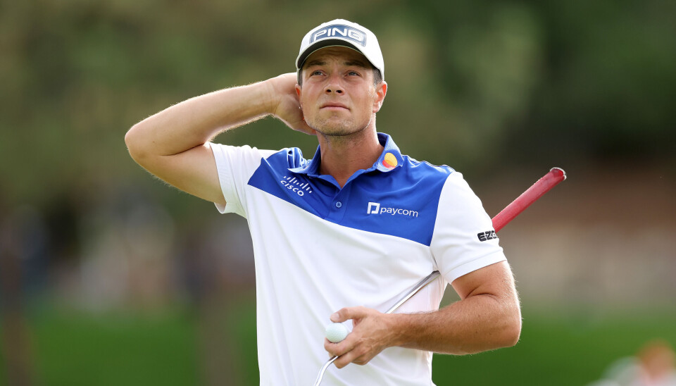 Viktor Hovland gikk ett slag under par på åpningsrunden torsdag.