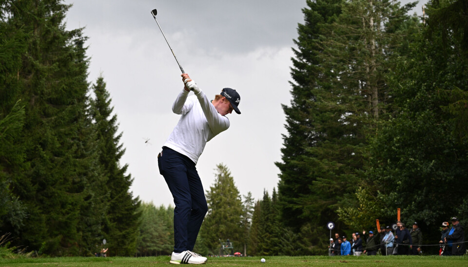 Mats Ege var med helt i toppen frem til det gjenstod tre hull på Lübker Golf Resort i Århus.
