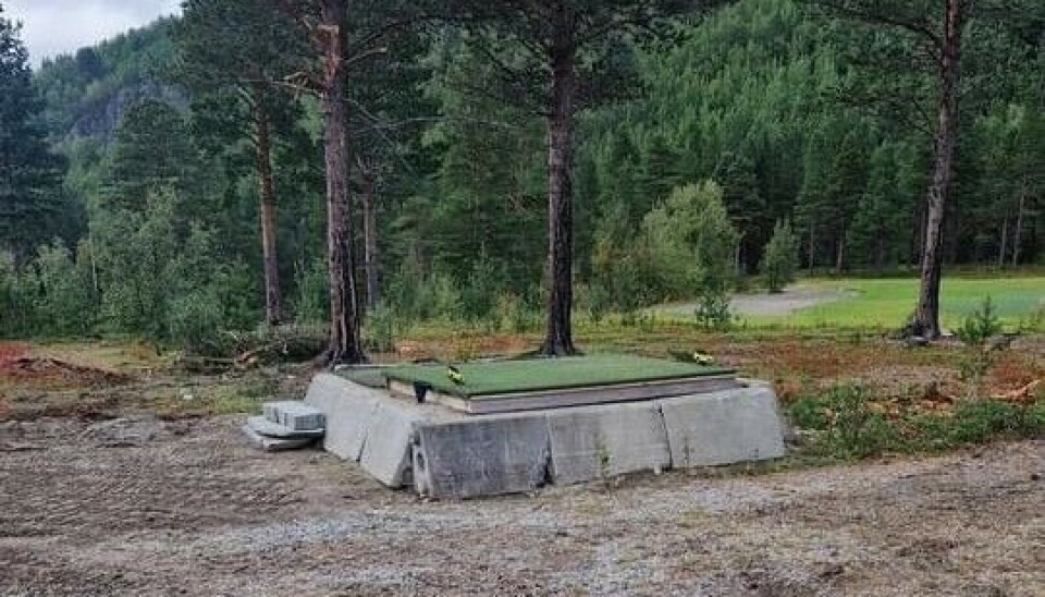Her ser vi det nye utslaget på gult tee på hull 12.