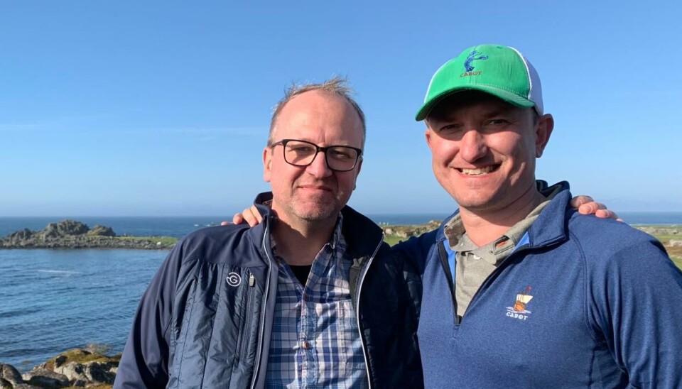 Frode Hov og Ben Cowan-Dewar har lenge hatt god kontakt. Mandag ble de offisielt partnere. Frode Hov og Ben Cowan-Dewar