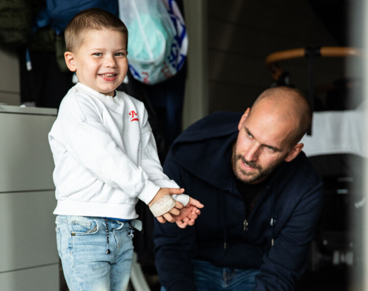 William (3) og pappa Even Tveter (36) er ofte å finne
på Østmarka GK i Ytre Enebakk. Men de er bare to
av mange som har funnet veien til golf de siste årene.