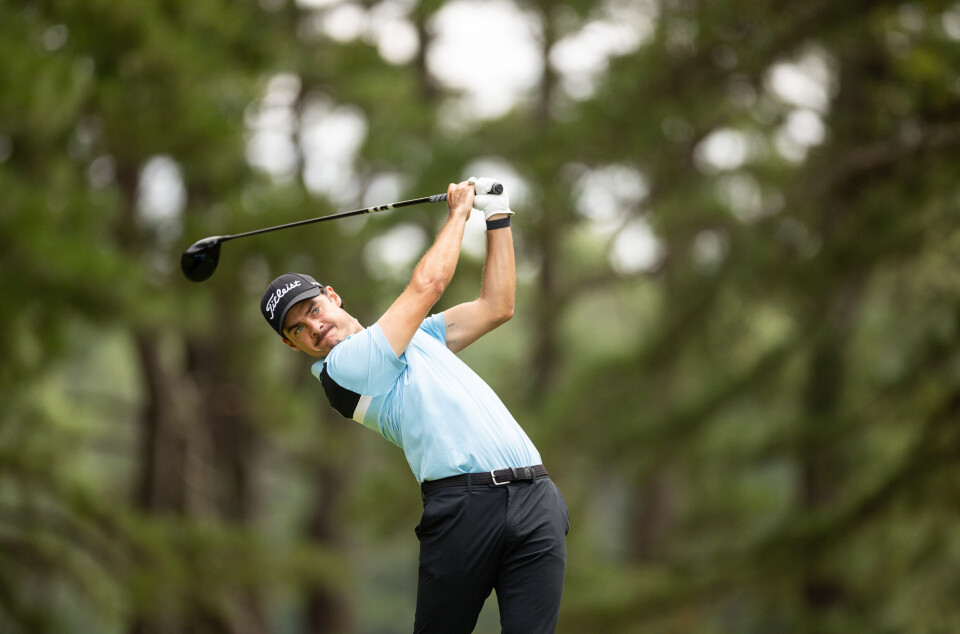 Kristoffer Ventura er godt på vei til å sikre seg opprykk til romkamerat Hovland på PGA-touren.