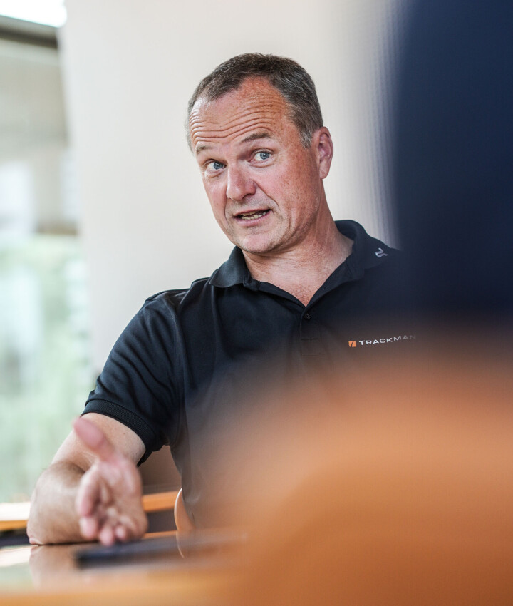 Fredrik Tuxen har nå utviklet Trackman i fire generasjoner.