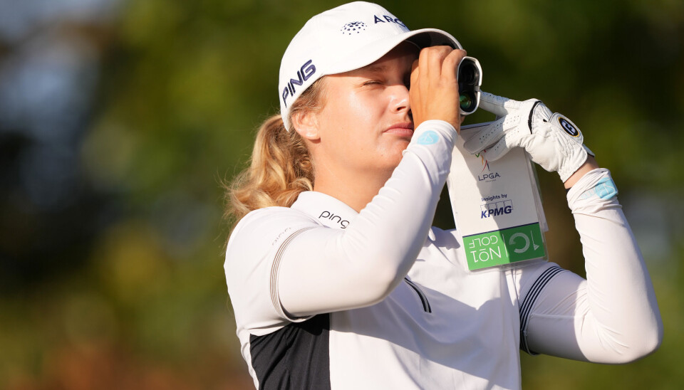 Celine Borge avsluttet birdie, birdie, og greide kutten med knappest mulig margin.