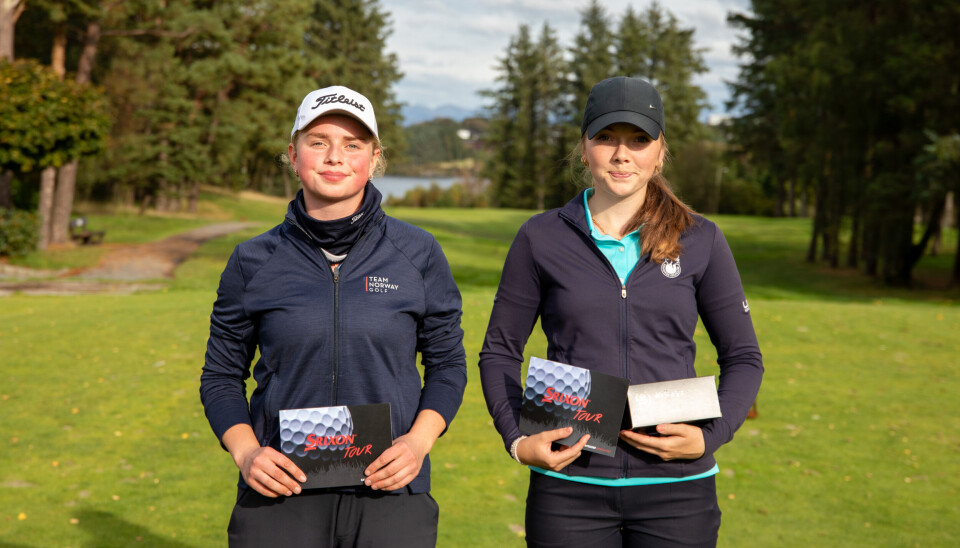 Tomine Sel (t.v.) og Ella Ingebretsen sørget for dobbelt Stavanger på toppen av pallen. Henriette Spilling Gjelten som tok tredjeplassen, ble ikke avbildet.