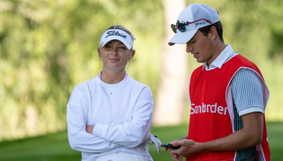 Tina Mazarino og Robin Haglund Mathisen har hatt gode grunner til å smile på golfbanen denne sesongen. Tina Mazarino og Robin Haglund Mathisen