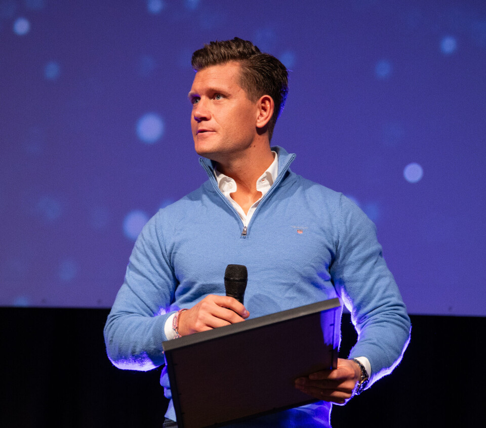 Greenkeeper Alexander Moe Lundgreen fra Eiker GK. Alexander Moe Lundgreen