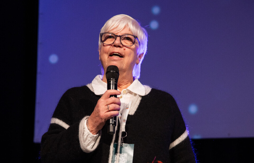 Eleonore Rønneberg takker for utmerkelsen. Eleonore Rønneberg