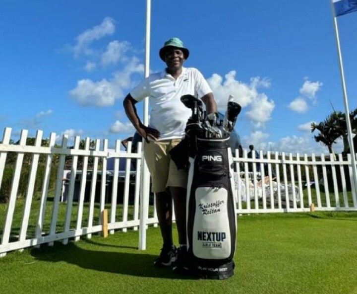 Moses 'Lucky' Ntuli eller Lucky som alle bruker til vanlig, var caddie for Kristoffer Reitan under Mauritius Open